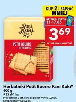 Lewiatan Herbatniki Petit Beurre Pani Kuki oferta