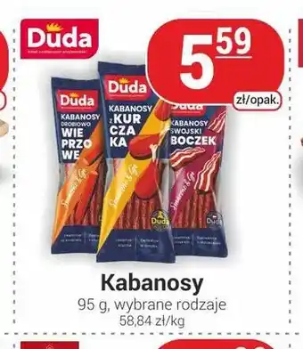 Kabanosy Duda drobiowo wieprzowe