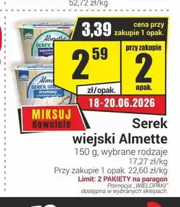 Delikatesy Sezam Serek wiejski Almette oferta