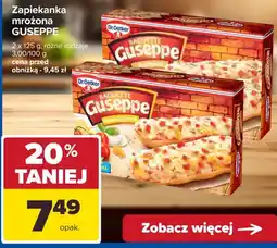 Carrefour Zapiekanka mrożona Dr. Oetker Guseppe Tomato & Cheese 2-pak oferta