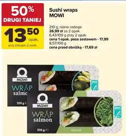 Carrefour Sushi wrap Mowi salmon Wakame oferta