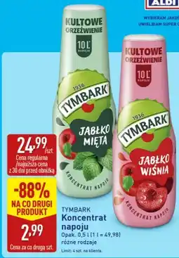 ALDI Koncentrat napoju Tymbark Jabłko Mięta oferta