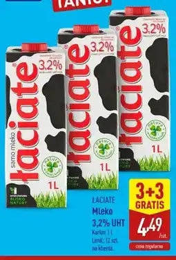 ALDI Mleko 3,2% UHT Łaciate oferta