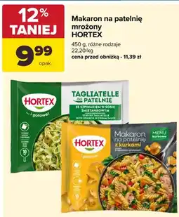 Carrefour Makaron na patelnię mrożony Hortex z kurkami z sosem śmietankowo-grzybowym oferta