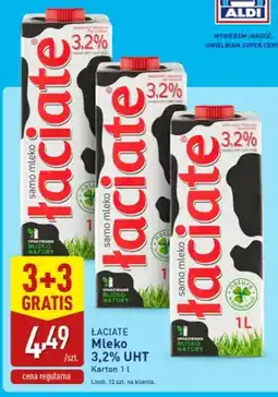 ALDI Mleko Łaciate 3,2% UHT oferta