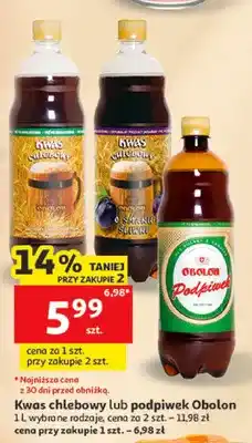 Auchan Kwas chlebowy Obolon Chlebowy oferta