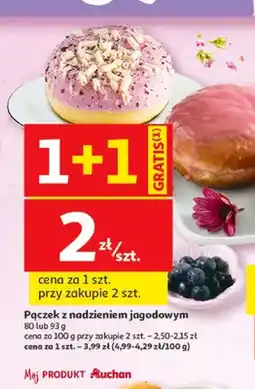 Auchan Pączek z nadzieniem jagodowym Auchan oferta