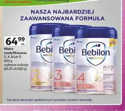 Auchan Mleko modyfikowane Bebilon Profutura oferta