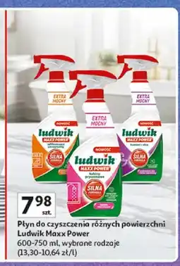 Auchan Płyn do czyszczenia odtłuszczacz uniwersalny Ludwik Maxx Power oferta