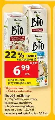 Auchan Napój roślinny orkiszowy Auchan Bio oferta