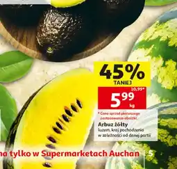 Auchan Arbuz żółty oferta