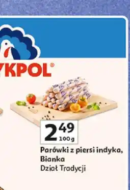 Auchan Parówki z piersi indyka Bianka Indykpol oferta