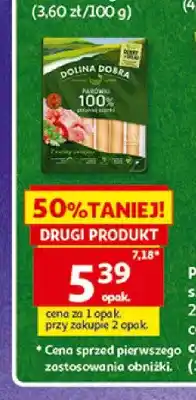 Auchan Parówki z szynki Dolina Dobra oferta