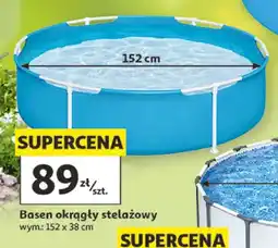 Auchan Basen okrągły stelażowy 152x38 cm oferta