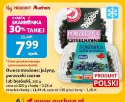 Auchan Owoce mrożone borówki Auchan oferta