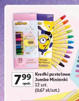 Auchan Kredki pastelowe Jumbo Minionki oferta