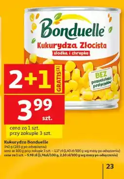 Auchan Kukurydza Złocista Bonduelle oferta