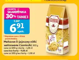 Auchan Makaron 5-jajeczny nitki walcowane Czaniecki oferta