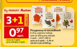 Auchan Przyprawy w saszetkach Auchan oferta