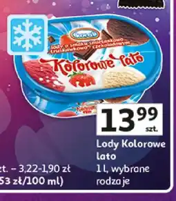 Auchan Lody Kolorowe Lato Koral oferta