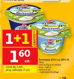 Auchan Śmietana 12% Zott Primo oferta