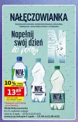 Auchan Woda mineralna Nałęczowianka 6-pak oferta