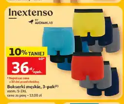 Auchan Bokserki męskie Inextenso 3-pak oferta