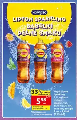 Auchan Napój gazowany Lipton Sparkling oferta