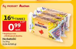 Auchan Herbatniki Auchan 3-pak oferta