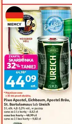 Auchan Piwo Apostel Weissbier Hell oferta