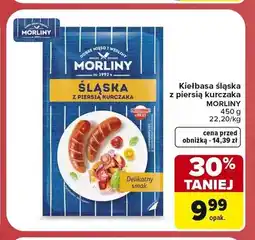 Carrefour Kiełbasa śląska z piersią kurczaka Morliny oferta