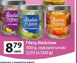 Auchan Śledzie od Serca ze śliwką Ryby od Serca oferta