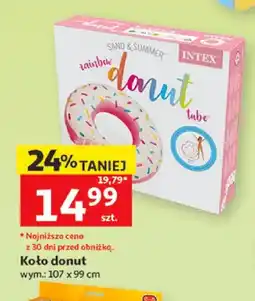 Auchan Koło do pływania donut Intex oferta