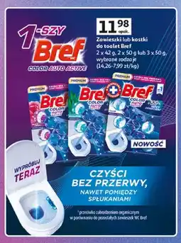 Auchan Zawieszki do toalet Bref Color Auto Active oferta