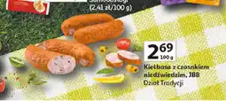 Auchan Kiełbasa z czosnkiem niedźwiedzim JBB oferta