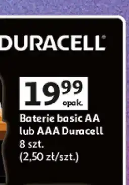 Auchan Baterie basic AA Duracell 8-pak oferta