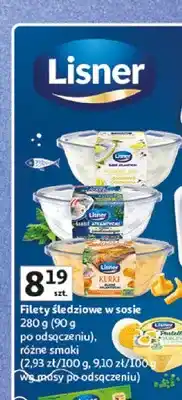 Auchan Filety śledziowe w sosie Lisner oferta