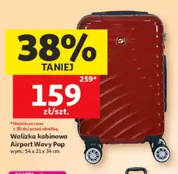 Auchan Walizka kabinowa Airport Wavy Pop oferta