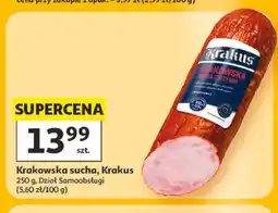 Auchan Kiełbasa krakowska sucha Krakus oferta