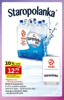 Auchan Woda mineralna Staropolanka 6-pak oferta