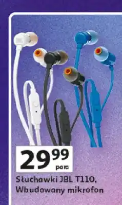 Auchan Słuchawki JBL T110 wbudowany mikrofon oferta