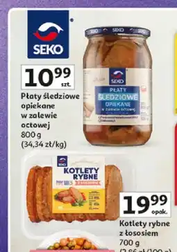 Auchan Płaty śledziowe opiekane w zalewie octowej Seko oferta