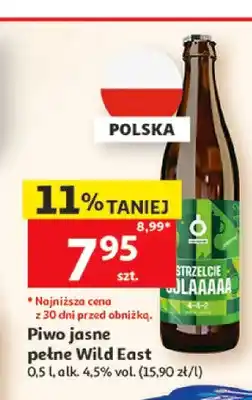 Auchan Piwo jasne pełne Wild East oferta