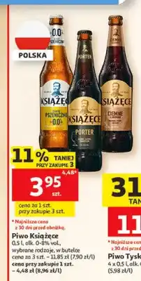 Auchan Piwo bezalkoholowe Książęce Złote Pszeniczne 0,0% oferta