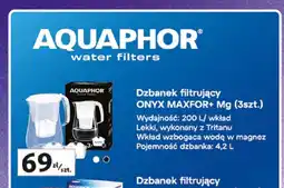 Auchan Dzbanek filtrujący Aquaphor Onyx MAXFOR+ Mg 3-pak oferta