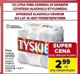 Carrefour Piwo Tyskie Gronie 6-pak oferta