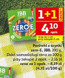 Auchan Parówki z szynki Zero-E JBB oferta