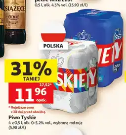 Auchan Piwo Tyskie Gronie 4-pak oferta