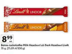 Auchan Baton czekoladka Lindt Dark Hazelnut oferta