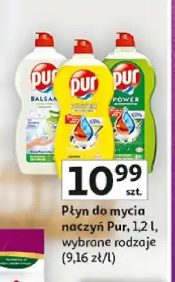 Auchan Płyn do mycia naczyń Pur Balsam Aloe Vera oferta
